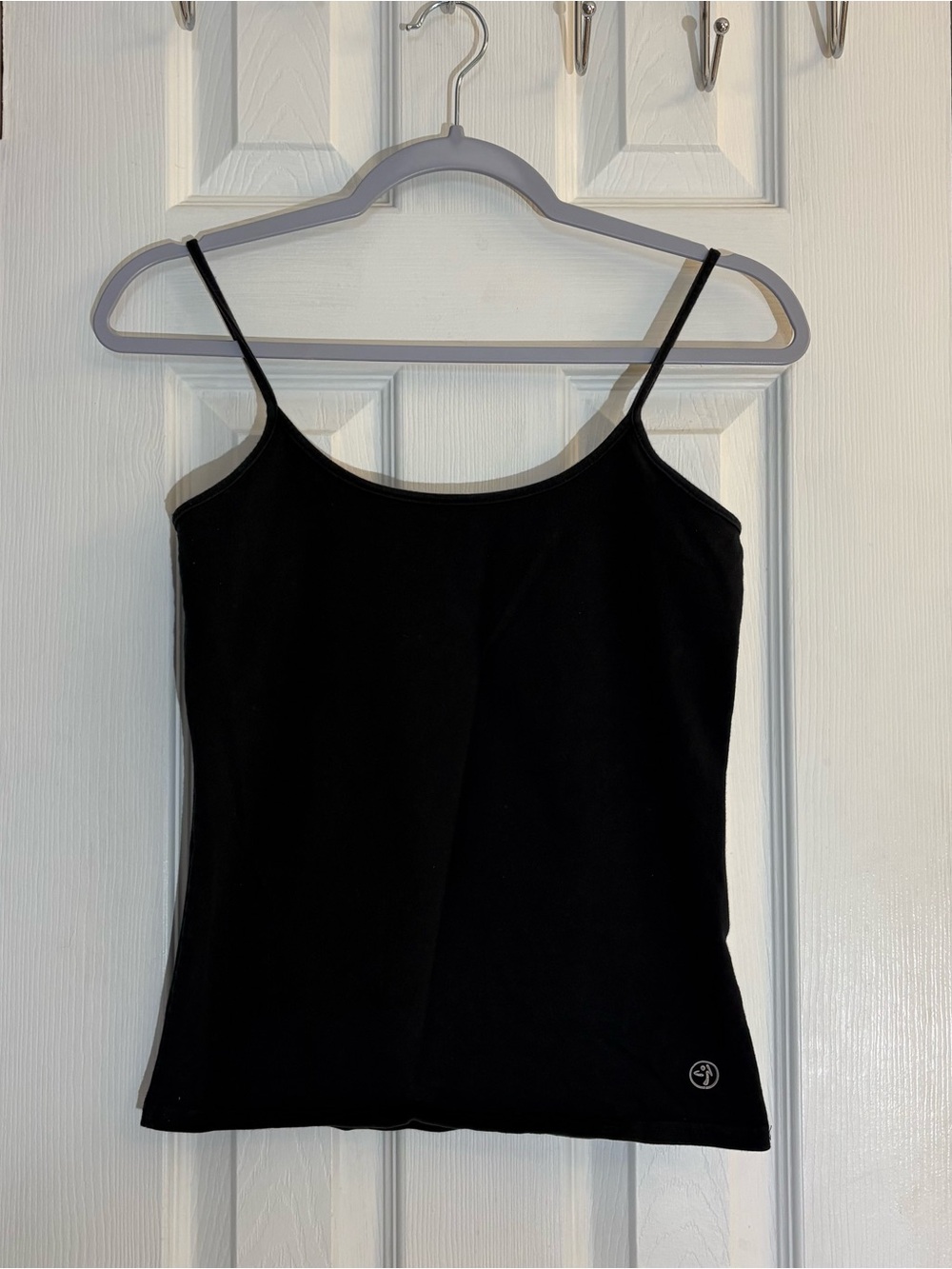 Authentic Zumba Wear Black Cami Tank Top Distressed Graphic Women's Size Medium.